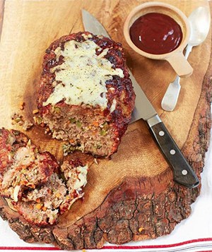 DJ BBQ's World's Best Meatloaf with A Spicy Barbecue Sauce recipe