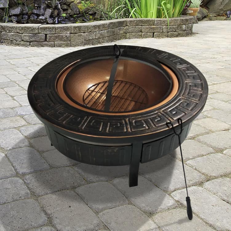 BillyOh 3 in 1 Round Brazier Fire Pit Portable Charcoal BBQ