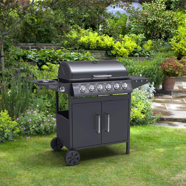 BillyOh Matrix 6+1 Hooded Gas BBQ with Side Burner