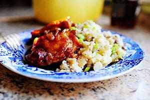 Peach Whiskey BBQ Chicken recipe