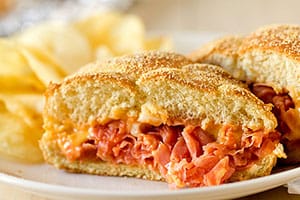 Chipped Ham BBQ Sandwich recipe