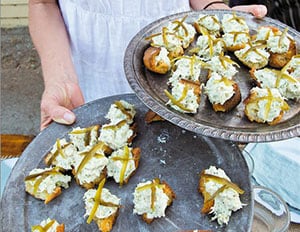 Smoked Fish Dip With Spicy Pickled Peppers And Torn Crostini Recipe